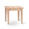 International Concepts Rectangle Shaker End Table Tall, 21 W, 22 L, 25 in H, Wood, Unfinished OT-9TE - alternate 6